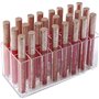 DRERIO 24 Compartiments Rangement Rouge a Levre Rangement Cosmetique en Acrylique Transparent Organiseur Maquillage Cosmétique B
