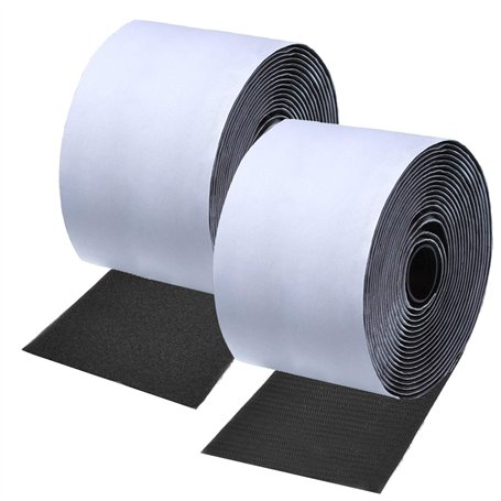 11CM x 2M Autocollantes Crochets et Boucles Pastille Adhésif Scratch Double Face Ruban Scratch Autocollant pour Travaux de Maiso