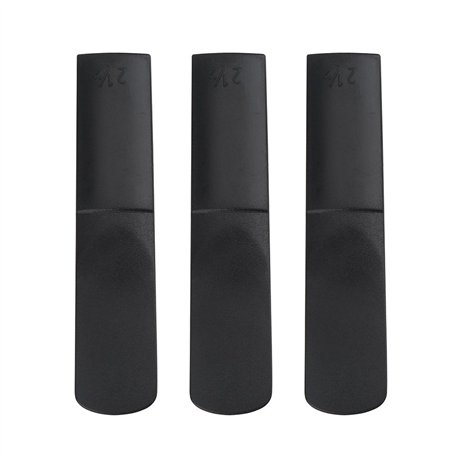 3pcs Alto Sax Saxophone Anches Résine Saxophone Reed 2.5 Reed Accessoire Noir pour Débutant Étudiant Anches Saxophone Alto Synth