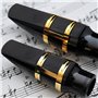 3pcs Alto Sax Saxophone Anches Résine Saxophone Reed 2.5 Reed Accessoire Noir pour Débutant Étudiant Anches Saxophone Alto Synth