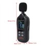 Sonomètre numérique, testeur de bruit portable noir UA961 pour usine, école, construction