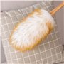 XGzhsa Petit plumeau, Chiffon en Laine Douce, Chiffon en Microfibre Antistatique avec poignée en Bois, adapté au Nettoyage de la