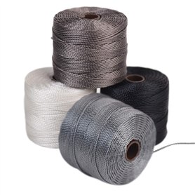 Super-Lon Lot de 4 bobines de fil idéal pour enfiler des perles au crochet et micro macram, compatible avec Kumihimo Projets S L Super-Lon Lot de 4 bobines de fil idéal pour enfiler des perles au crochet et micro macram