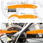 Lot de 7 Kit de Nettoyage pour Vélos, Bicyclette Outil de Nettoyage Outils De Nettoyage Brosse de Nettoyage avec Brosse et Netto