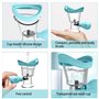 1 Pièces Lavage Oculaire Outil, Tasse Lavage Yeux, Gobelet Lave-Oeil Portable, Bain Oculaire Manuel Pression Air, Nettoyage Faci