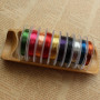 10 rouleau Fil de fer pour Bijoux Coloré Fil de Cuivre Métallique 0.3mm Bijoux Artisanat Faire pour Perlage et Bijoux Art Floral