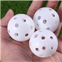 30 Pièces Balles De Pratique De Golf, Balle De Golf Creuse, Balle De Golf en Plastique, Creux Plastique Creuses Balles avec Trou
