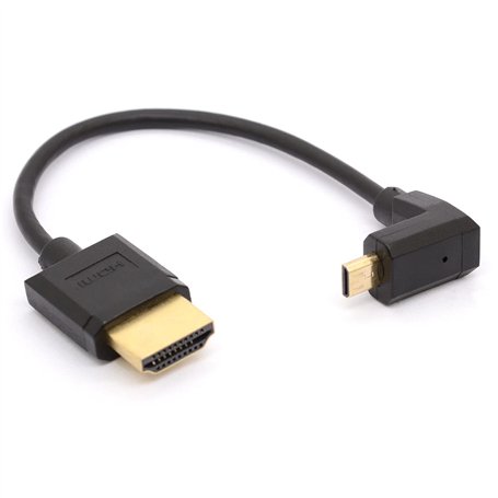 HTGuoji Câble micro HDMI coudé