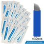 Lot De 30 Aiguilles Jetables Pour Microblading Des Sourcils, Lames De Maquillage Permanentes Pour Tatouage Des LèVres (18 Aiguil