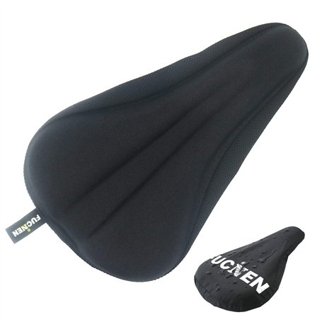 FUCNEN Couvre Selle Gel Housse Selle Velo Enfant 26.5 x 16cm Coussin Selle Velo Selle de vélo rembourrée Housse Selle Velo de Vi