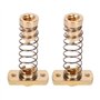 Lot de 2 écrous à ressort CR10 à axe Z T8 anti-retour en laiton pour éliminer les écarts