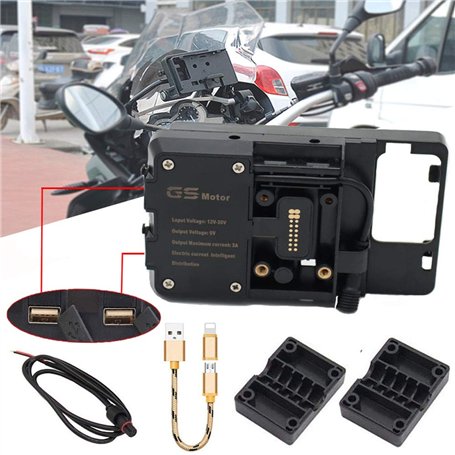 R&P Support de recharge USB pour navigateur ou téléphone portable