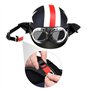 GoolRC Demi-Ouvert Casque de Moto avec Lunettes visière écharpe Moto Casque Scooter Touring