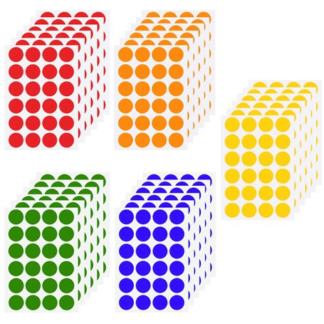 Chstarina Gommettes Autocollantes Rondes