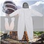 Haofy Professional Apiculture Combinaison De Protection Apiculteur Protect Equipment Combinaison avec Une Paire de (XXL)