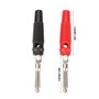 Akozon Lot de 10 4 mm P3008 plastique nickelé noir rouge fiches Bananes pour Haut-parleurs