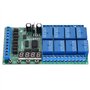 Hilitand DC 12V Module Relais 8 Canaux Temporisé Multifonction Module Synchronisation Relais LED 8CH