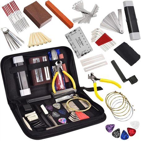 YuanDan Kit d'outils de réparation de Guitare 72 pcs