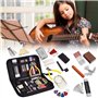 YuanDan Kit d'outils de réparation de Guitare 72 pcs, Outils de Maintenance avec Sac de Transport String Organizer String String