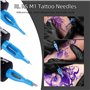 ATOMUS 100pcs Disposable Mixed Tattoo Needles 100pcs Assorted Sterilized Tattoo Needles Tips 10pcs of each-3rl 5rl 7rl 7rl 3rs 5