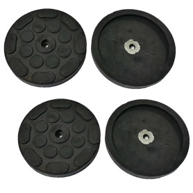 FILAVERSE - Kit de 4 Tampons/Patins en Caoutchouc pour Pont Élévateur ø120/110mm H19mm Spécifiques pour Ponts J.A.B. Becker ATH