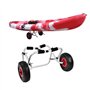 Chariot Pliant Kayak en Alliage D'aluminium Kayak Canoë Roue Dolly Bateau Transporteur Chariot Transport cargo 80kg