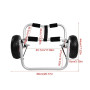 Chariot Pliant Kayak en Alliage D'aluminium Kayak Canoë Roue Dolly Bateau Transporteur Chariot Transport cargo 80kg