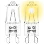 VMUTGA 2 Pièces Ampoule Halogène G9 Four 40W 230V