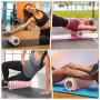 Rouleau de Massage,Foam Roller,Rouleau en Mousse,rouleau massage sport,pour Massage Profond des Muscles, Utilisé à la Maison et