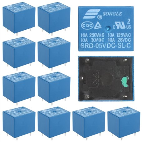 12 Pcs Relais 5V Srd-05vdc-sl-c