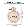 Mini Cadre À Broder en Bois 10 Pièces Bois Cadre Tambour Broderie Petits Cerceaux Ronds Réglables pour Point de Croix Pendentif 