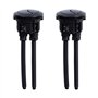 2 Pièces Bouton de Chasse d'Eau Noir
