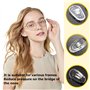 10 Paires Plaquettes de Nez pour Lunettes Kit, Coussinets de Nez en Silicone, Plaquettes de Nez Antidérapantes, Accessoires pour