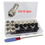 QitinDasen 6Pcs GX16 5-Broches Aviation Connecteur