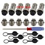 QitinDasen 6Pcs GX16 8-Broches Aviation Connecteur