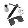 QWORK® 3 pièces Outil Repousse Piston d’etrier de Frein, pour Le Remplacement des Plaquettes de Frein, la réparation et l'instal