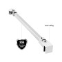 QWORK® Barre de fixation pour paroi de douche - acier inoxydable 304-40 cm de longueur - Convient au verre de 8 à 12 mm d'épaiss