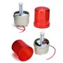 QWORK® Voyant LED rotatif, feu clignotant rouge, alarme optique acoustique