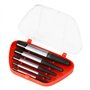 QWORK® 5 Pièces Extracteur de Vis, Extracteur de Goujon, Extracteur de Boulons, Extracteur de Vis Casse avec Boîte de Rangement,