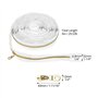 QWORK® Fermeture Éclair au Mètre 9m, Métallique Nylon, Largeur 32mm avec 25 Curseurs Doré