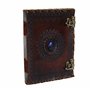 Jaald A5 Bloc-notes Carnet Cahier Feuilles Leather journal Intime avec Couverture en Cuir Fait à la Main Boulon arbre de la vie 