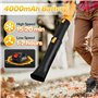 Souffleurs de Feuilles sans Fil 21 V: souffleur à Feuilles avec Batterie 4,0 Ah, 6 Vitesses 240 km/h, utilisé pour Le Nettoyage,