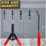 Mardatt Lot de 42 rivets en plastique avec 40 rivets aveugles en nylon de 4 tailles et 1 outil de retrait de fixation en bonus, 