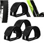 xutong Lot de 2 paires de sangles pour pédales de vélo avec clips d'orteils pour vélo à pignon fixe