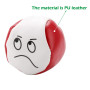 5 Pcs Balles de Jonglages en Cuir PU avec Émoticône Mignon et Drôle