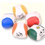 Lahviuu Balle de Jonglage,5 Pcs Balles de Jonglages en Cuir PU avec Émoticône Mignon et Drôle, Jeux Sacs de Haricots de Jongleri