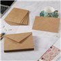 Lot de 30 enveloppes en papier kraft - Avec collage humide - Pour cartes de vœux, invitations, cartes d'anniversaire