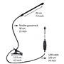 DIWUJI LED Lampe De Bureau à Pince, USB Alimenté Flexible Réglable Lumière Douce Protection Des Yeux Avec 3 Modes d’Éclairage &1