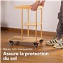 H&S Roulettes pour Meubles - 4x Roulette Charge Lourde Exterieur Max 200kg Meuble Placard Table - Roue Chariot avec Frein Pivota