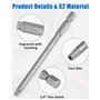 Embouts de tournevis Torx magnétiques 1/4" x 100 mm, Embouts Longs Torx pour Tournevis et visseuse électrique, Tige hexagonale d